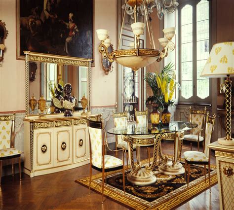 salle a manger versace|versace italian table sets.